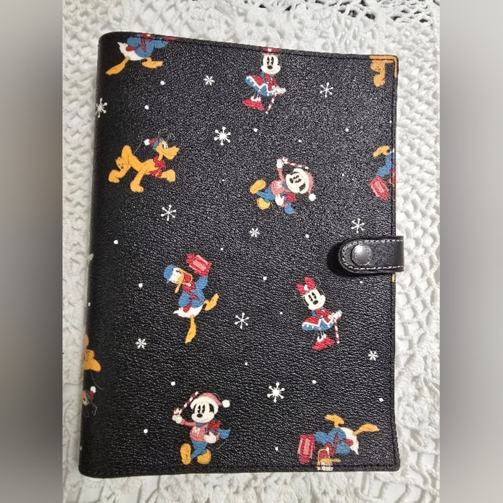 Coach Disney Character Black Notebook Journal